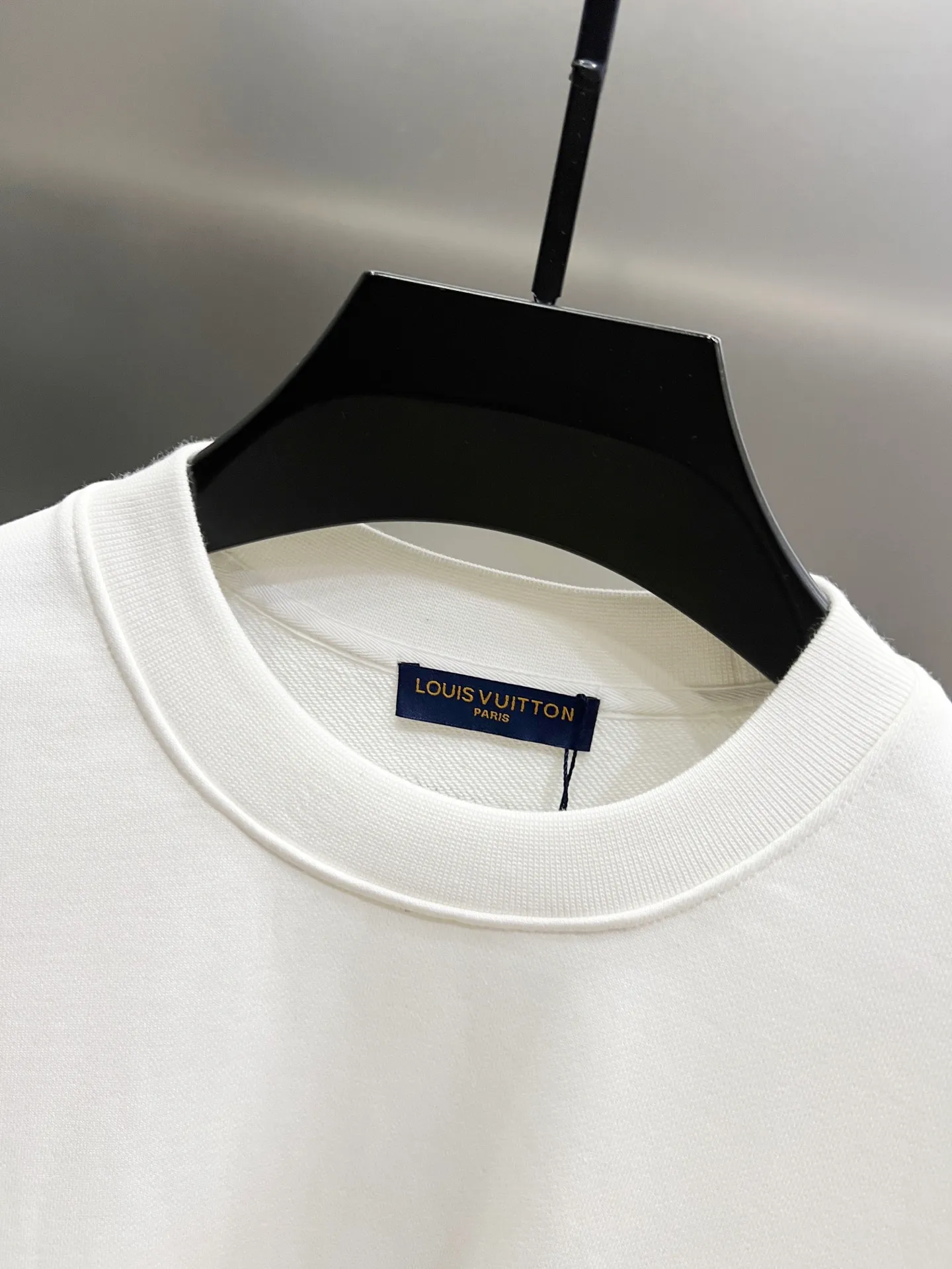 🅿️290 1v Louis* 2025 autumn and winter new style, customized 430g double yarn fabric, round neck long-sleeved sweatshirt, colorful three-dimensional towel embroidery design, high-end version! The same loose version for men and women S M L XL XXL five sizes color black white